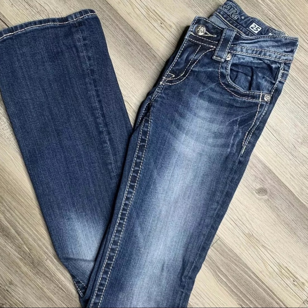 Miss Me Bootcut Size 25 Excellent Rockstar Jeans